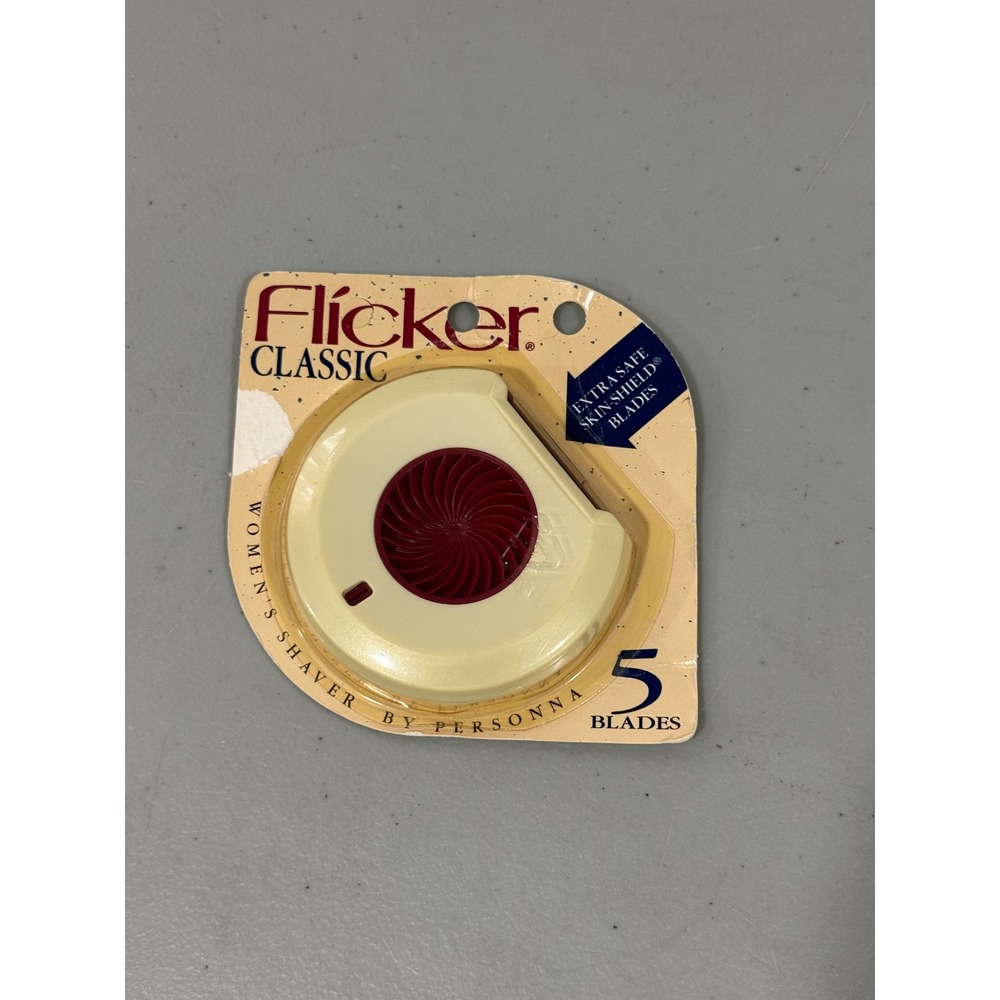 Vintage Flicker Classic Womens Shaver by Personna 5 Blades New Old Stock 1994
